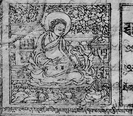Der Astronom Pelgön Thrinle (15.–16. Jahrhundert) rechnet mit dem Sandabakus