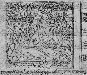Der tibetische Divinationsmeister Minyag Gyeltshen, Stammvater der Phugpa-Familie